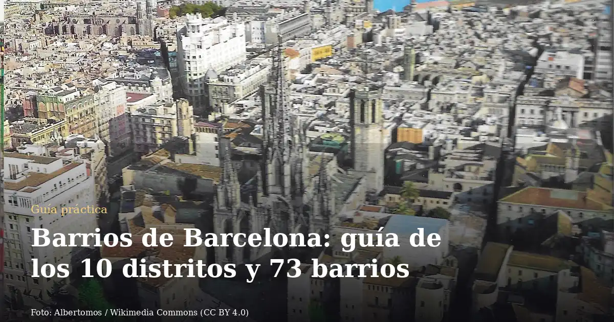 Barrios de Barcelona: guía de los 10 distritos y 73 barrios