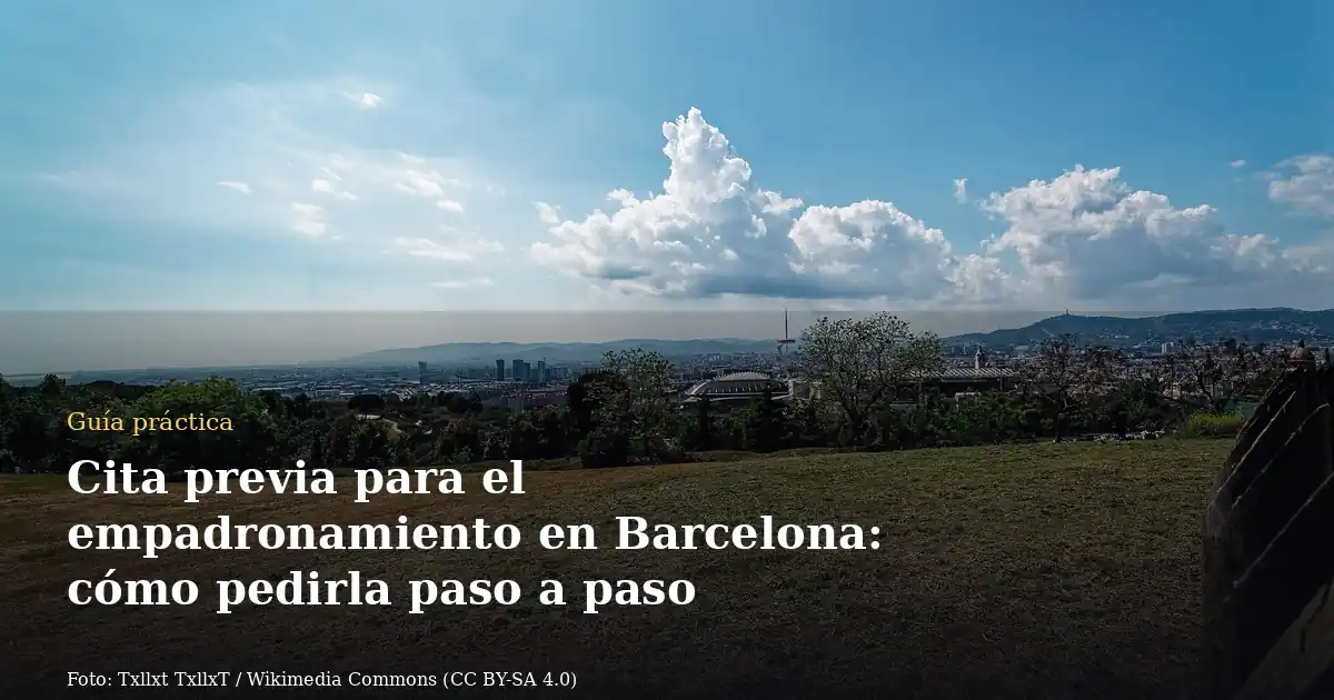 Cita previa para el empadronamiento en Barcelona: cómo pedirla paso a paso