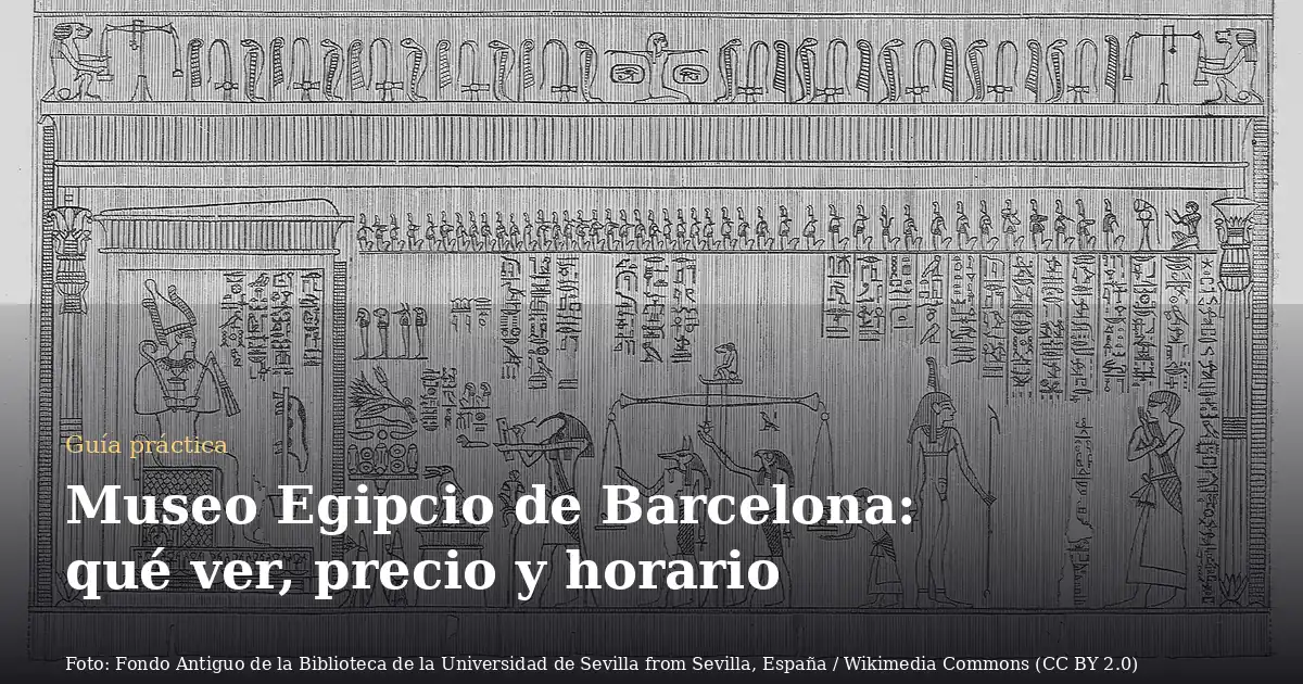 Museo Egipcio de Barcelona: qué ver, precio y horario